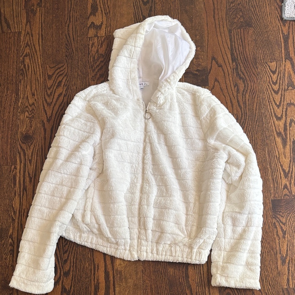 Love White Kids Puffer Jacket